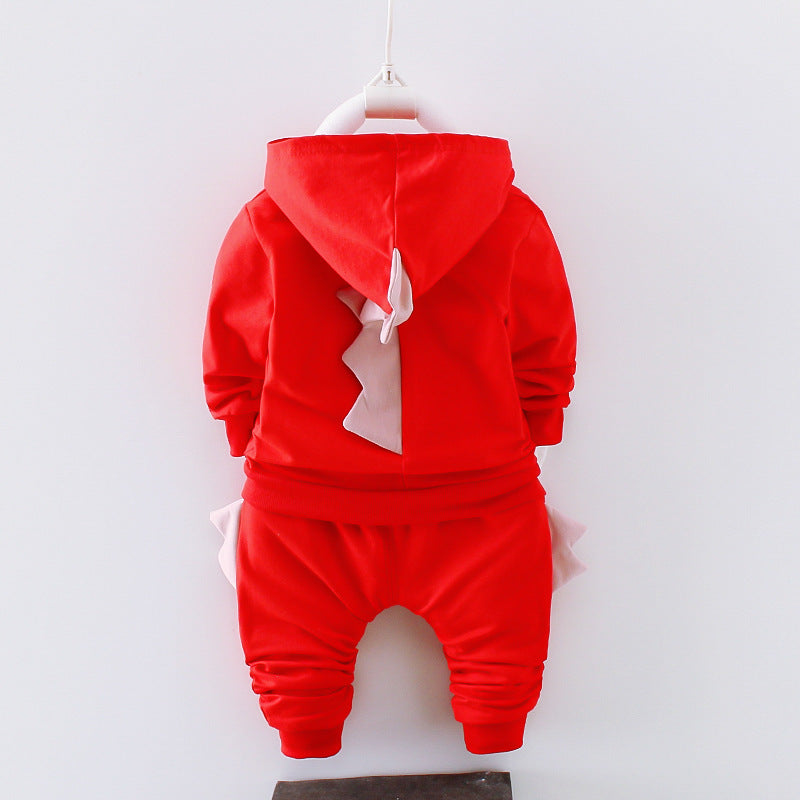 Stylish & Comfy Cotton Boys' 3 Pieces Dino Inspired Outfit – Perfect f
