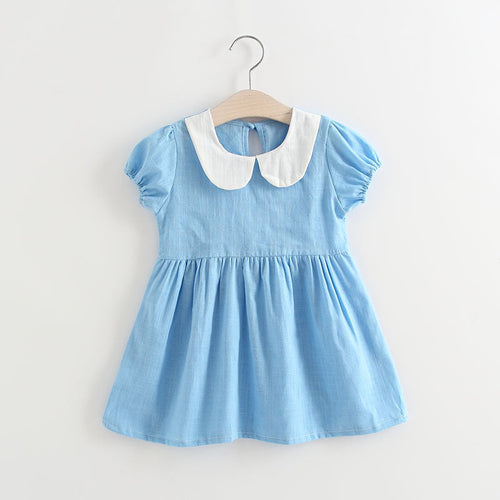 Elegant Baby Girls' Bow Pleated Halter Princess Dress – Adorable Charm