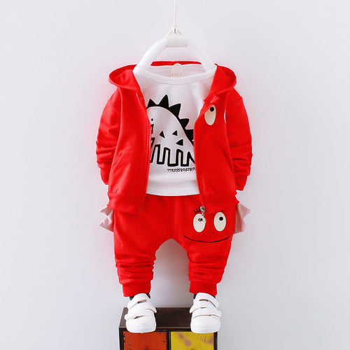 Stylish & Comfy Cotton Boys' 3 Pieces Dino Inspired Outfit – Perfect f