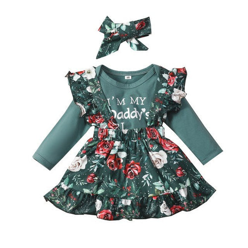 Kids Romper Jumpsuit Long Sleeve Set