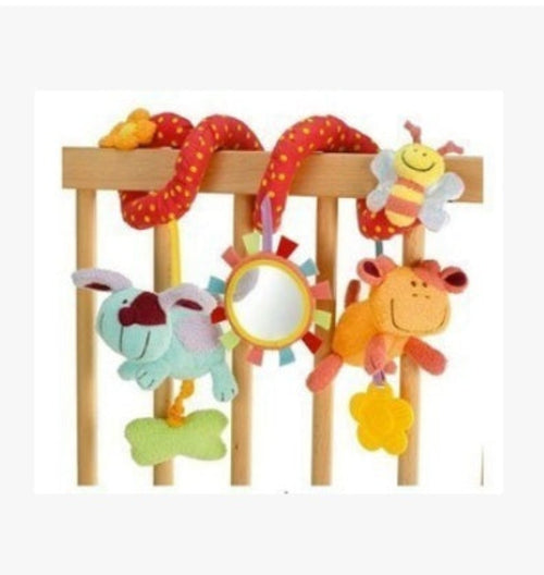 Adorable Rabbit & Bear Baby Rattle Toys - Soft Plush Crib & Stroller H