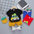 Trendy Kids’ Cartoon Outfit – Stylish & Comfy Summer Set!  Boys Kids C