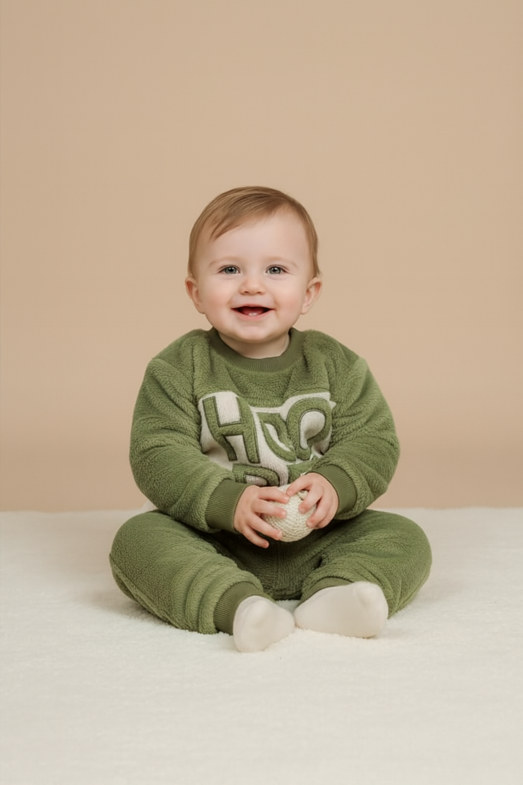 Boys Red Sweatshirt & Navy Pants Set